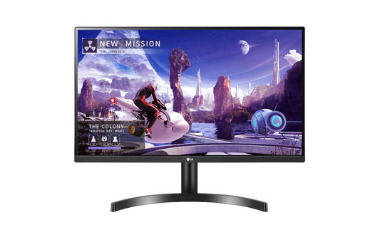 LG 27" (16:9) QHD IPS LED, HDMI(2), DP, TILT, VESA, SLIM BEZEL, 3YR