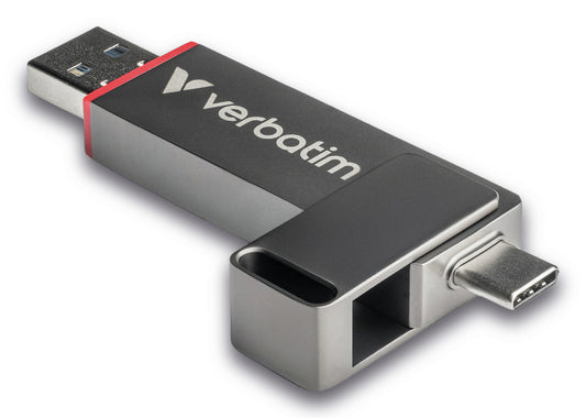 Verbatim Dual QuickStick USB flash drive 128 GB USB Type-A / USB Type-C 3.2 Gen 1 (3.1 Gen 1) Grey
