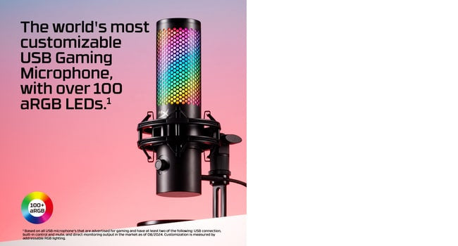 HyperX QuadCast 2 S - USB Microphone (Black) Table microphone