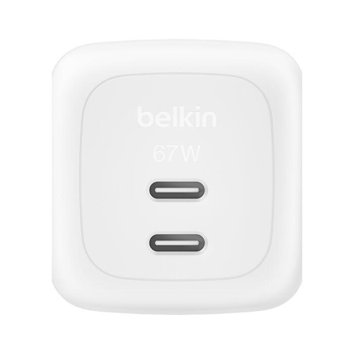 Belkin BoostCharge Pro Dual GaN Wall Charger 67 (WCH020AUWH)