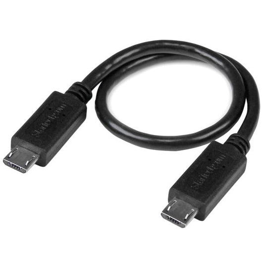Star Tech USB OTG Cable - Micro USB to Micro USB - M/M - 8 in.