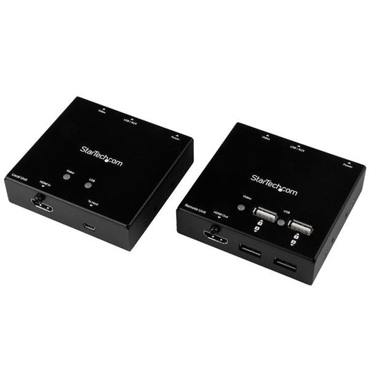 Star Tech HDMI over CAT6 Extender with 4-port USB Hub - 165 ft (50m) - 1080p