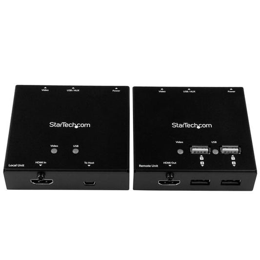 Star Tech HDMI over CAT6 Extender with 4-port USB Hub - 165 ft (50m) - 1080p
