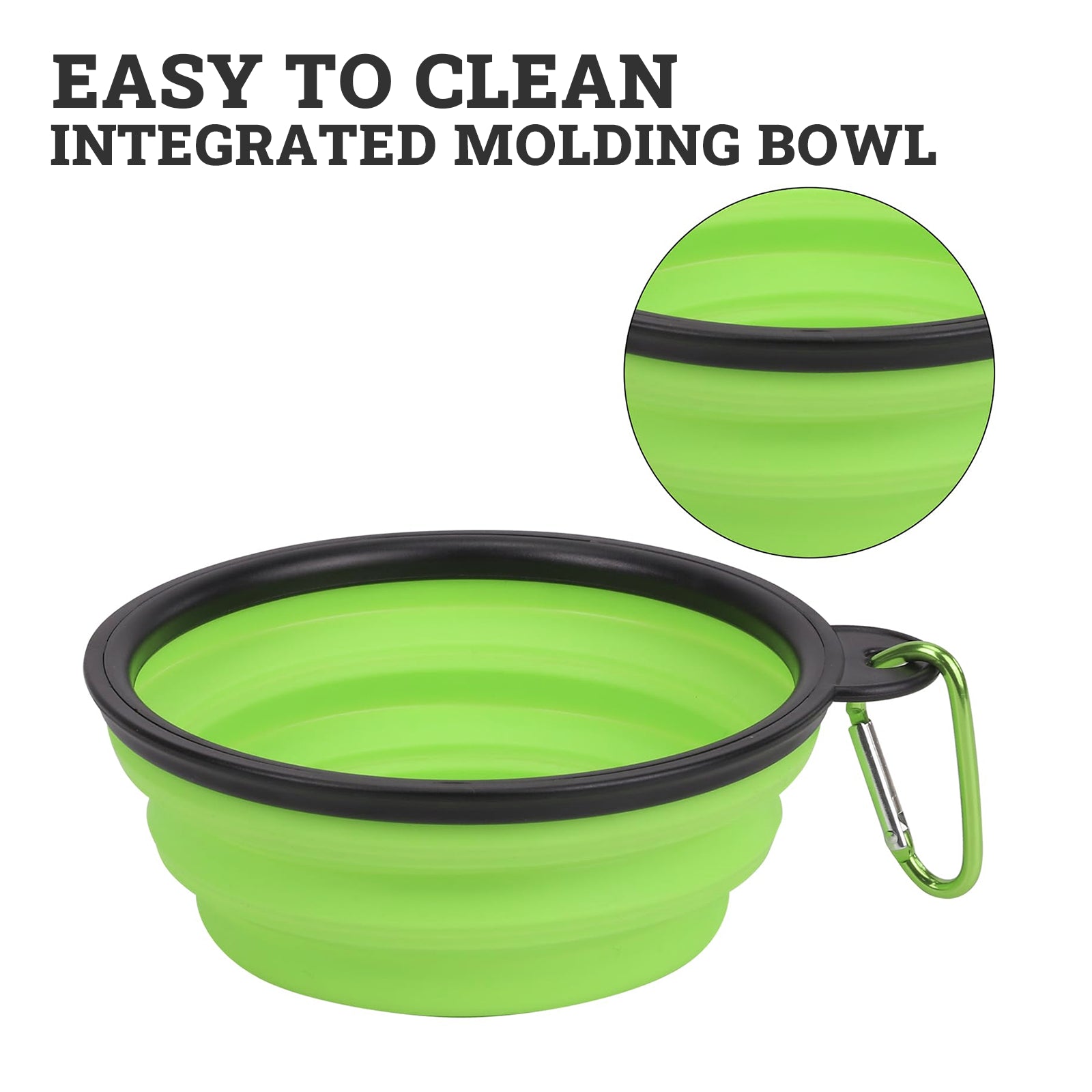 Portable Foldable Pet Bowl Collapsible Silicone Food Water Feeder Dog Cat Cup