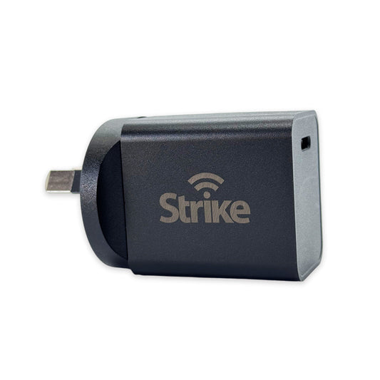 Strike 30W USB-C PD Fast Wall Charger (Black)