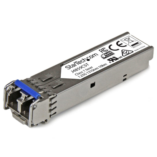 StarTech HP J4859C Compatible SFP Transceiver Module - 1000BASE-LX~HPE J4859C Compatible SFP Module - 1000BASE-LX - 1GbE Single Mode /Multi Mode Fiber Optic Transceiver - 1GE Gigabit Ethernet SFP - LC 10km - 1310nm - DDM HPE 1400, 1700, 1820