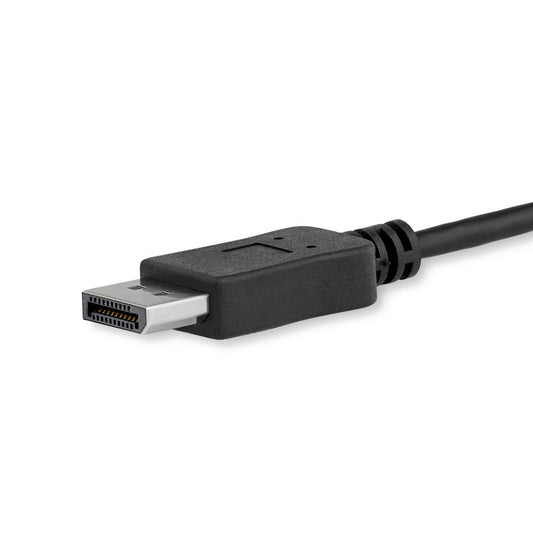 Star Tech 3ft/1m USB C to DisplayPort 1.2 Cable 4K 60Hz - USB-C to DisplayPort Adapter Cable - HBR2 - USB Type-C DP Alt Mode to DP Monitor Video Cable - Works w/ Thunderbolt 3 - Black