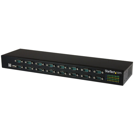 Star Tech 16-Port USB-to-Serial Adapter Hub
