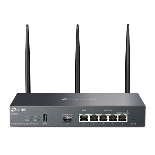 TP-Link  Omada AX3000 Gigabit VPN Router (ER706W), 5-Year WTY