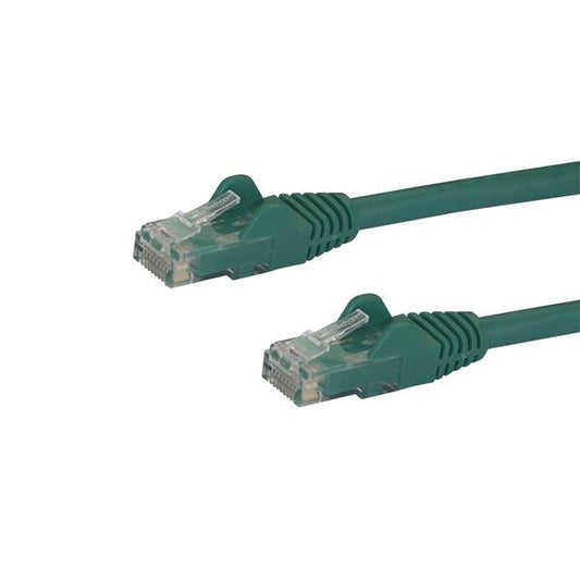 Star Tech 10m CAT6 Ethernet Cable - Green CAT 6 Gigabit Ethernet Wire -250MHz 100W PoE RJ45 UTP Network/Patch Cord Snagless w/Strain Relief Individually Tested