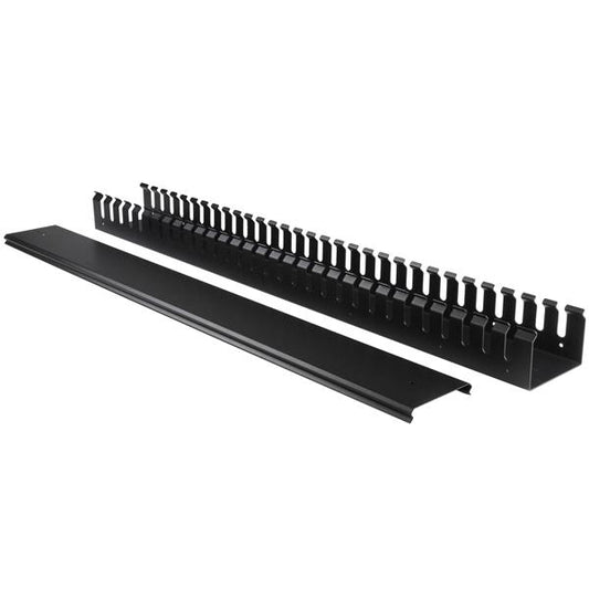Star Tech Vertical Cable Organizer with Finger Ducts - 0U - 3 ft.