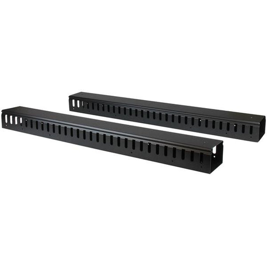 Star Tech Vertical Cable Organizer with Finger Ducts - 0U - 6 ft.