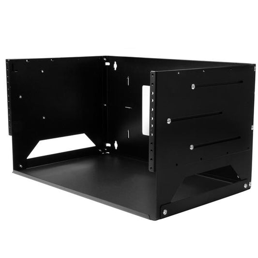 Star Tech Wall-Mount Server Rack with Built-in Shelf - Solid Steel - 4U