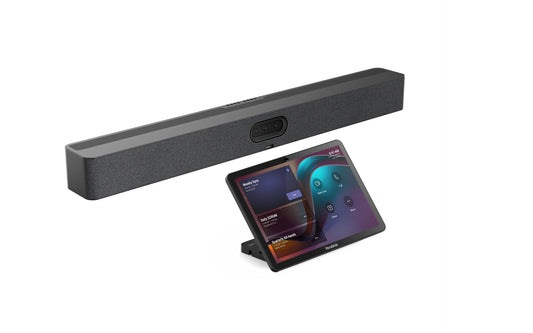 Yealink (A50-031) MeetingBar A50 Microsoft Teams and Zoom Rooms on Android, Small to Medium Room, includes 1x CTP25 Touch Console