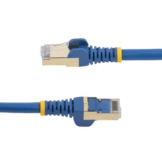 Star Tech 5m CAT6a Ethernet Cable - 10 Gigabit Shielded Snagless RJ45 100W PoE Patch Cord - 10GbE STP Network Cable w/Strain Relief - Blue Individually Tested/Wiring is UL Certified/TIA