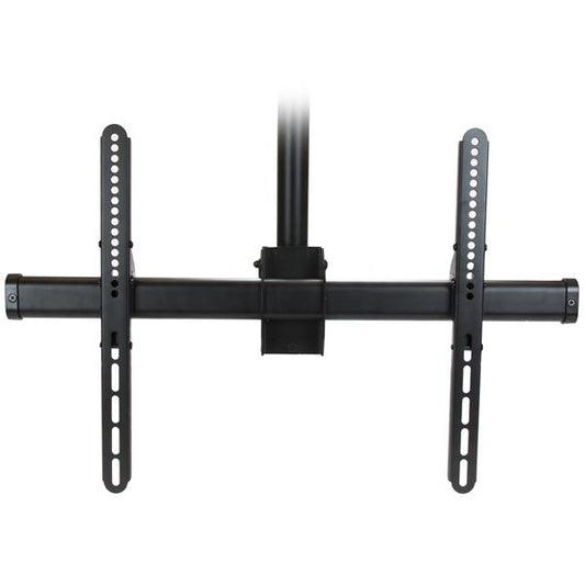 Star Tech TV Ceiling Mount - Full-Motion Universal Hanging Single Screen Mount with Adjustable Telescopic Pole - Tilt / Swivel - VESA Bracket for 32”-75" Displays