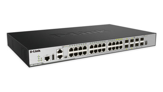 D-Link DGS-3630-28TC network switch Managed L3 Gigabit Ethernet (10/100/1000) 1U Black