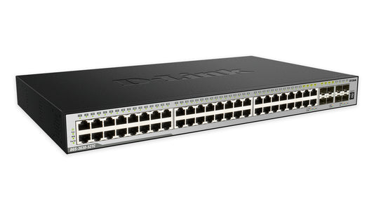 D-Link DGS-3630-52TC network switch Managed L3 Gigabit Ethernet (10/100/1000) 1U Black