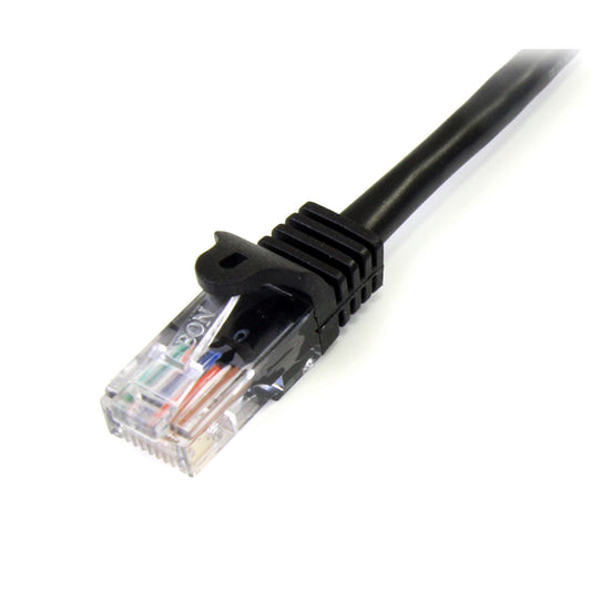 Star Tech Cat5e Patch Cable with Snagless RJ45 Connectors - 2m, Black