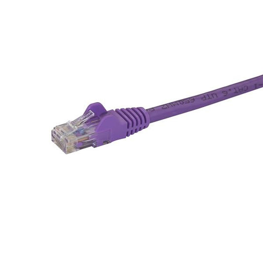 Star Tech 10m CAT6 Ethernet Cable - Purple CAT 6 Gigabit Ethernet Wire -250MHz 100W PoE RJ45 UTP Network/Patch Cord Snagless w/Strain Relief Individually Tested