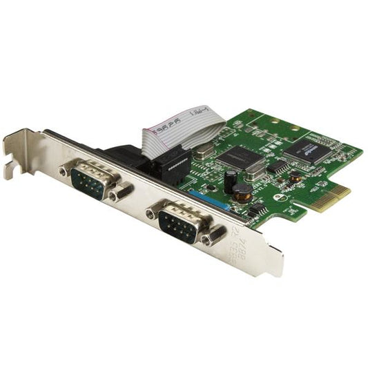 Star Tech 2-Port PCI Express Serial Card with 16C1050 UART - RS232