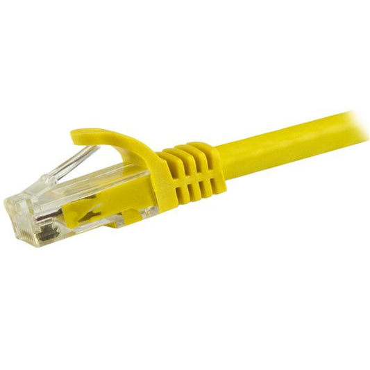 Star Tech 1.5m CAT6 Ethernet Cable - Yellow CAT 6 Gigabit Ethernet Wire -250MHz 100W PoE RJ45 UTP Network/Patch Cord Snagless w/Strain Relief Individually Tested