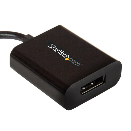 Star Tech USB C to DisplayPort Adapter - 4K 60Hz/8K 30Hz - USB Type-C to DP 1.4 HBR2 Adapter Dongle - Compact USB-C (DP Alt Mode) Monitor Video Converter - Thunderbolt 3 Compatible