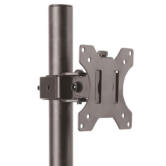 Star Tech Single Monitor Desk Mount - Single Screen Heavy Duty Pole Mount for up to 8kg VESA Compatible Displays - Ergonomic Height Adjustable Monitor Arm Mount - Desk Clamp/Grommet