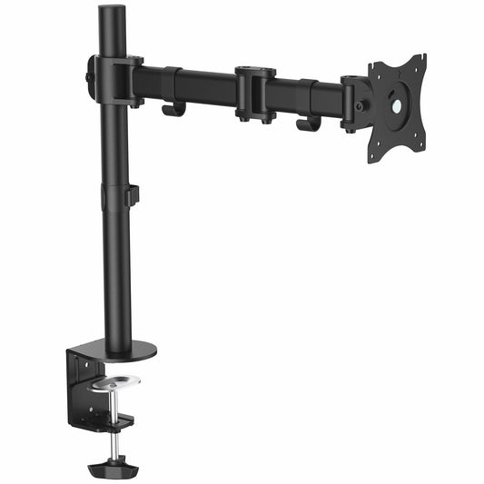 Star Tech Desk Mount Monitor Arm for up to 34" (8 kg) VESA Compatible Displays - Articulating Pole Mount Single Monitor Arm - Ergonomic Height Adjustable Monitor Mount - Desk Clamp/Grommet