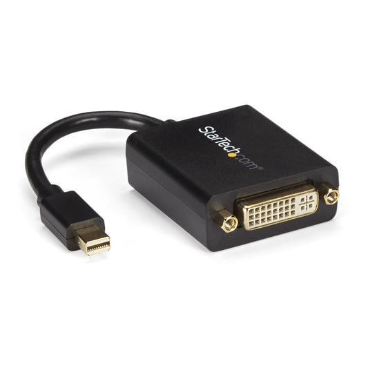 Star Tech Mini DisplayPort to DVI Adapter - Mini DP to DVI-D Converter - 1080p Video - VESA Certified - mDP or Thunderbolt 1/2 Mac/PC to DVI Monitor - mDP 1.2 to DVI Single-Link Dongle