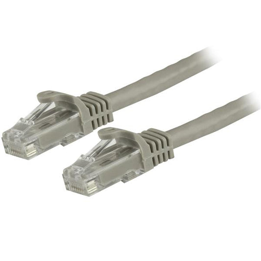 Star Tech 1.5m CAT6 Ethernet Cable - Grey CAT 6 Gigabit Ethernet Wire -250MHz 100W PoE RJ45 UTP Network/Patch Cord Snagless w/Strain Relief Individually Tested