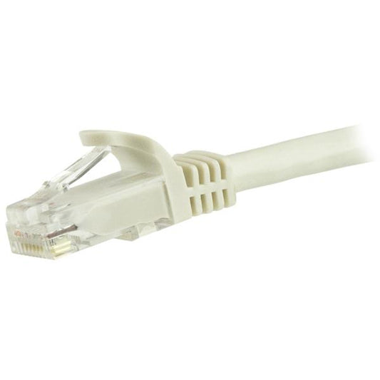 Star Tech 1.5m CAT6 Ethernet Cable - White CAT 6 Gigabit Ethernet Wire -250MHz 100W PoE RJ45 UTP Network/Patch Cord Snagless w/Strain Relief Individually Tested