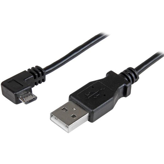Star Tech Micro-USB Charge-and-Sync Cable M/M - Right-Angle Micro-USB - 24 AWG - 0.5 m