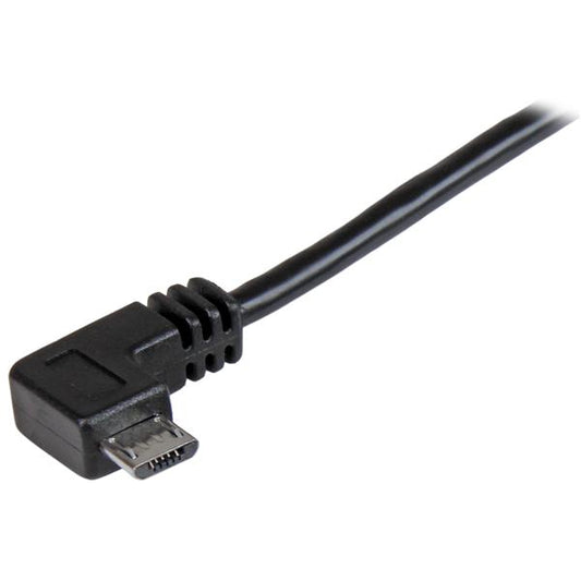 Star Tech Micro-USB Charge-and-Sync Cable M/M - Right-Angle Micro-USB - 24 AWG - 0.5 m