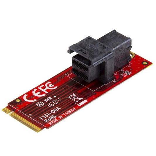 Star Tech U.2 (SFF-8643) to M.2 PCI Express 3.0 x4 Host Adapter Card for 2.5” U.2 NVMe SSD