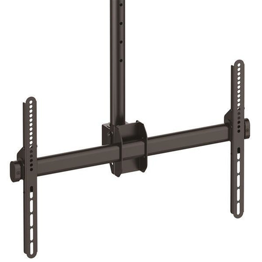 Star Tech TV Ceiling Mount - Full-Motion Universal Hanging Single Screen Mount with Adjustable Telescopic Long Pole - Tilt / Swivel - VESA Bracket for 32”-75" Displays