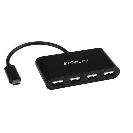 Star Tech 4-Port USB-C Hub - Mini Hub - USB-C to 4x USB-A - USB 2.0