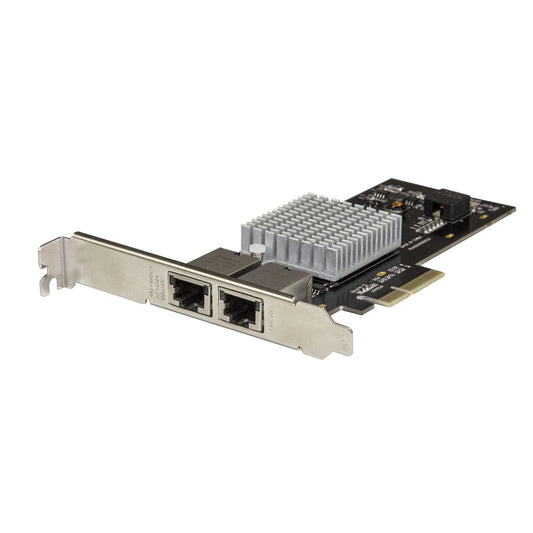 Star Tech Dual Port 10G PCIe Network Adapter Card - Intel-X550AT 10GBASE-T & NBASE-T PCI Express Network Interface Adapter 10/5/2.5/1GbE Multi Gigabit Ethernet 5 Speed NIC LAN Card