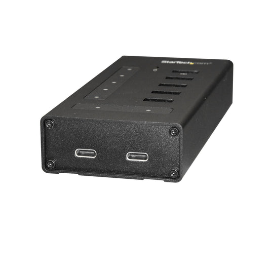 Star Tech 7 Port USB C Hub - USB Type-C to 2x USB-C/5x USB-A - Commercial Metal USB 3.0 Hub - SuperSpeed USB 3.2 Gen 1 (5Gbps) - Self Powered - BC 1.2 Fast Charge - Mountable/Rugged