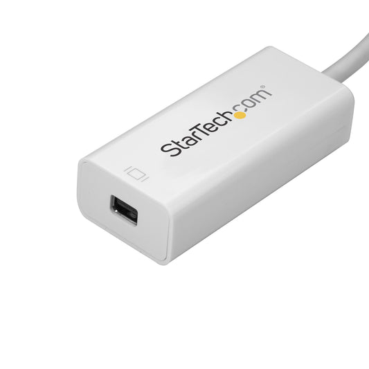 Star Tech USB-C to Mini DisplayPort Adapter - 4K 60Hz - White - USB 3.1 Type-C to Mini DP Adapter - Upgraded Version is CDP2MDPEC