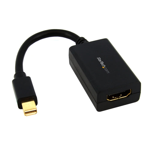 StarTech Mini DisplayPort to HDMI Adapter - mDP to HDMI Video Converter - 1080p - Mini DP or Thunderbolt 1/2 Mac/PC to HDMI Monitor/Display/TV - Passive mDP 1.2 to HDMI Adapter Dongle - Upgraded Version is MDP2HDEC
