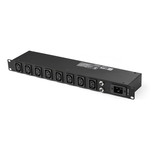 Star Tech 8-Port Rack-Mount PDU with C13 Outlets - 16 A - 10 ft. Power Cord (AS3112) - 1U