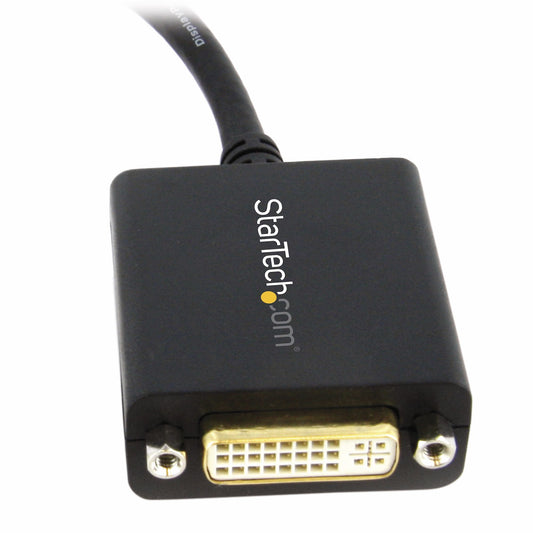 Star Tech DisplayPort to DVI Adapter - DisplayPort to DVI-D Adapter Video Converter 1080p - DP 1.2 to DVI Monitor/Display Cable Adapter Dongle - DP to DVI Adapter - Latching DP Connector