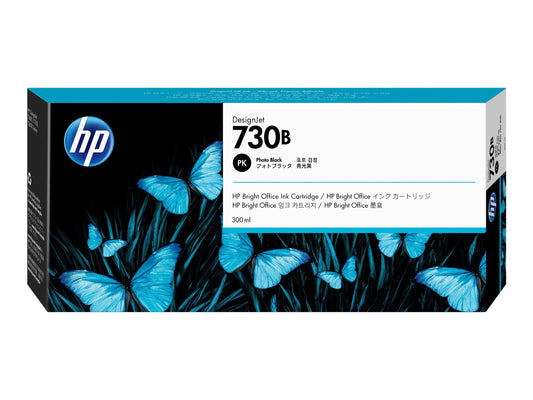 HP 730B 300ML PHOTO BLACK DESIGNJET INK CARTRIDGE - T1700 / NEW SD PRO MFP / T1600 / T2600