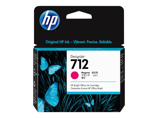 HP 712 29ML MAGENTA DESIGNJET INK CARTRIDGE - T230/T250/T650/STUDIO