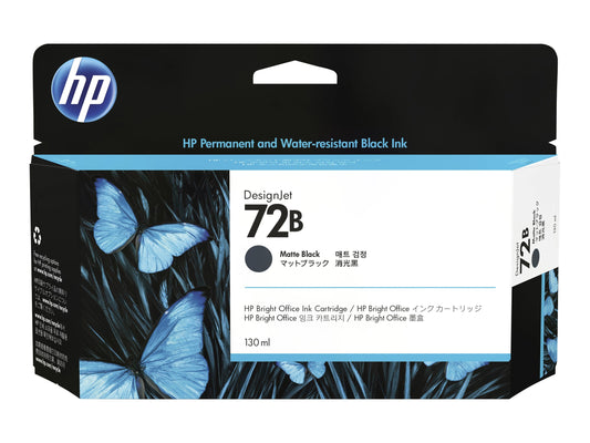 HP 72B 130ML MATTE BLACK DESIGNJET INK - T770 / T790 / T795 / T1200 / T1300 / T2300