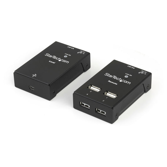 Star Tech 4-Port USB 2.0-Over-Cat5-or-Cat6 Extender - 130ft (40m)