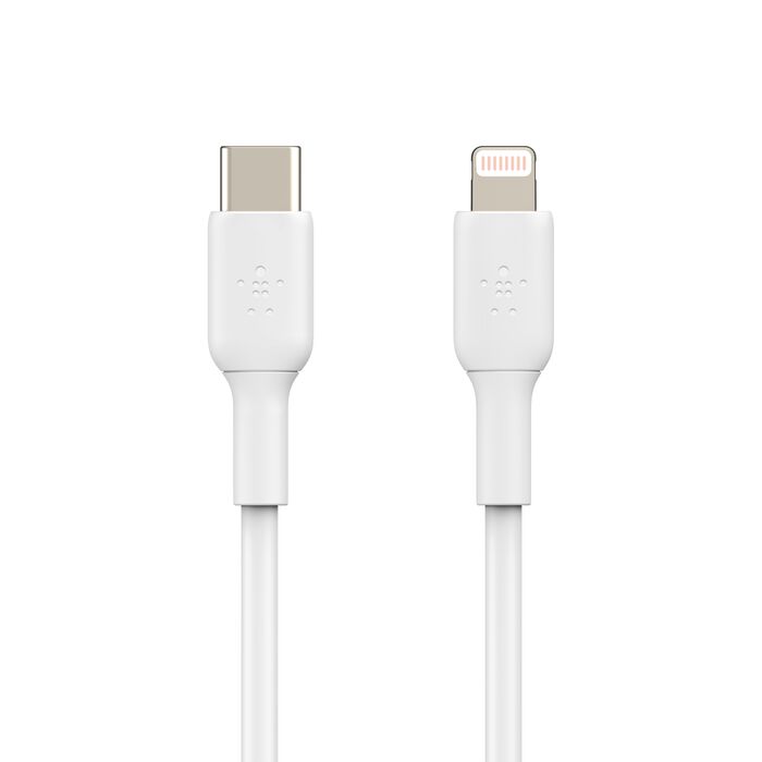 Belkin USB-C to Lightning Cable (1m / 3.3ft, White) (CAA003BT1MWH)