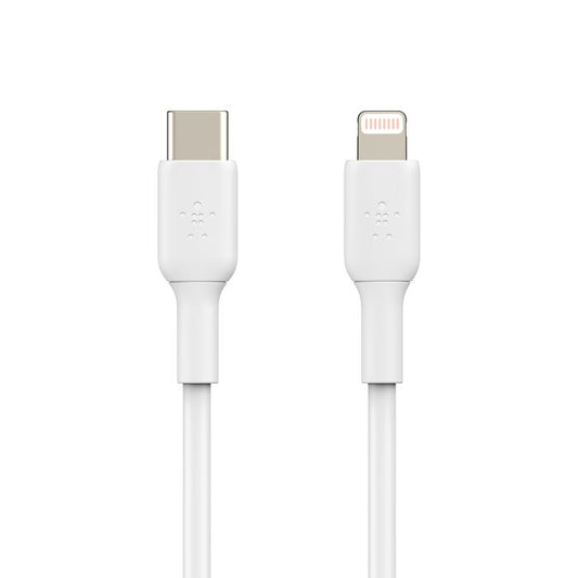 Belkin USB-C to Lightning Cable (1m / 3.3ft, White) (CAA003BT1MWH)