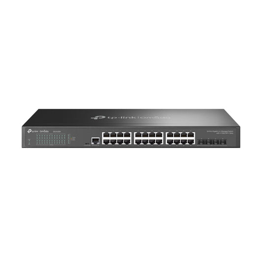 TP-Link  JetStreamâ„¢ 24-Port Gigabit L2+ Managed 1U Switch(TL-SG3428X), 24Ã— Gigabit RJ45 Ports, 4Ã— 10GE SFP+ Slots, RJ45/Micro-USB Console Port, 5-Year WTY